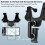 Car Rearview Mirror Mount, High Quality Material for Durability, Four Corners Fixed for Stability, 360 Rotating Design for Optimal Viewing 3