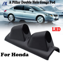 En Pillar Pod LHD 52mm dubbelhålsmätarhållare Instrumentpanelskopp för Honda Civic Accord Type-R EK3 Del Sol EG JDM CRX FIT S2000