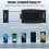 Car Rearview Mirror Mount, High Quality Material for Durability, Four Corners Fixed for Stability, 360 Rotating Design for Optimal Viewing 4