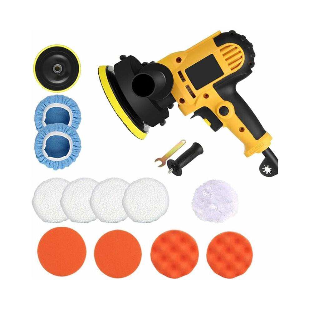 Durable Orbital Car Buffing Kit, Polishing Pad Cover For Microfiber Polish Pad & Car Wax Buffer Pads, Woolen Fleece Bonnet For Constant Power & 9405630822359