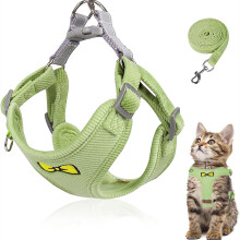 Outdoor-Begleiter für Haustiere: Katzengeschirr mit weicher Polsterung und leichtem Design, verstellbare Passform für ausbruchsichere Sicherheit