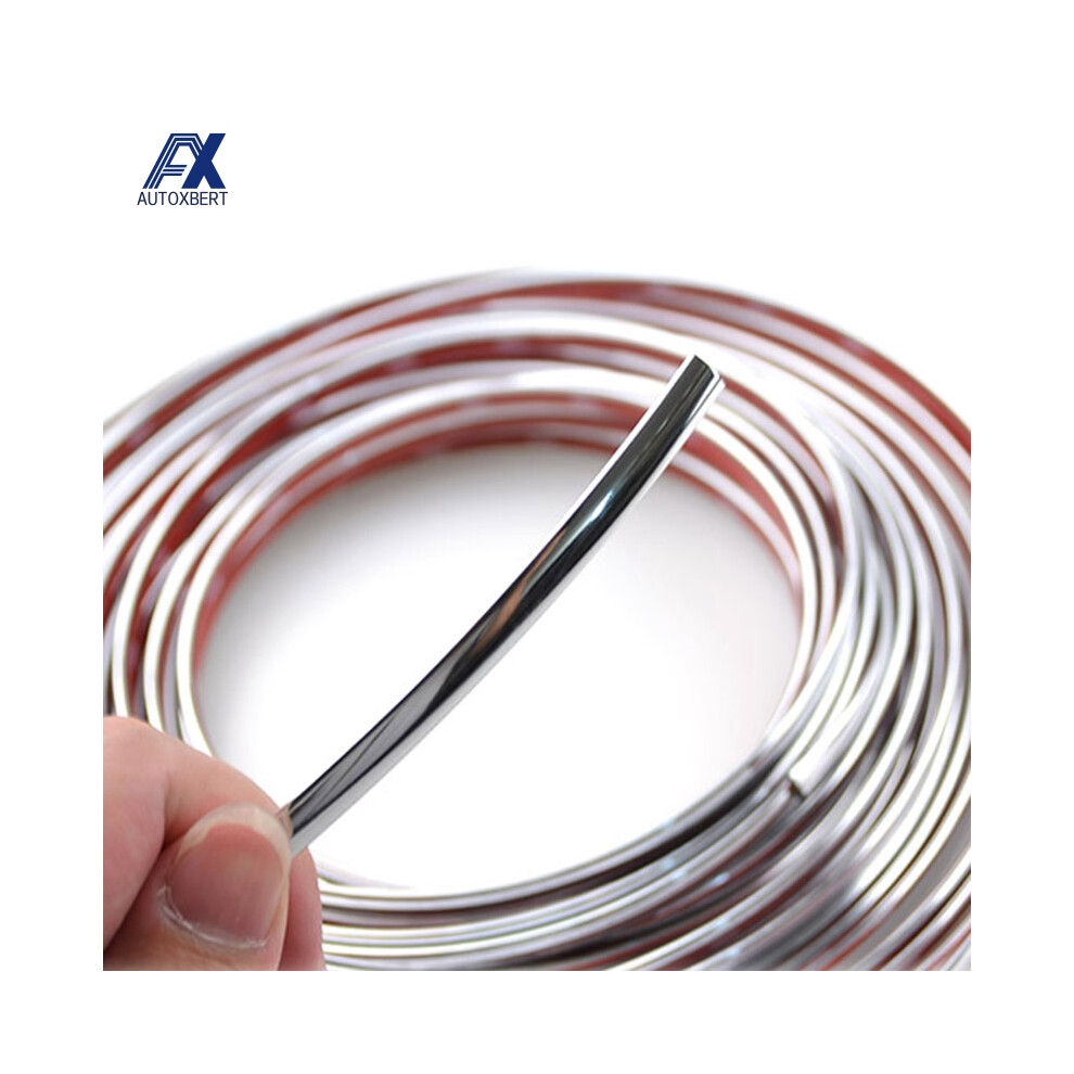 Door Window Mirror Body Molding Strip Sticker Trim Cover Decoration Protection Pvc 3M 6Mm Car Styling Chrome Decorative Strips 6935161449242