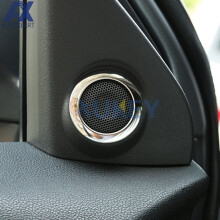 Voor Mitsubishi Outlander Sport Asx Rvr Chrome A Pillar Binnenste Stereo Luidsprekerhoes Trimring Ring Kraag 2013 2014 2015 2016 2017