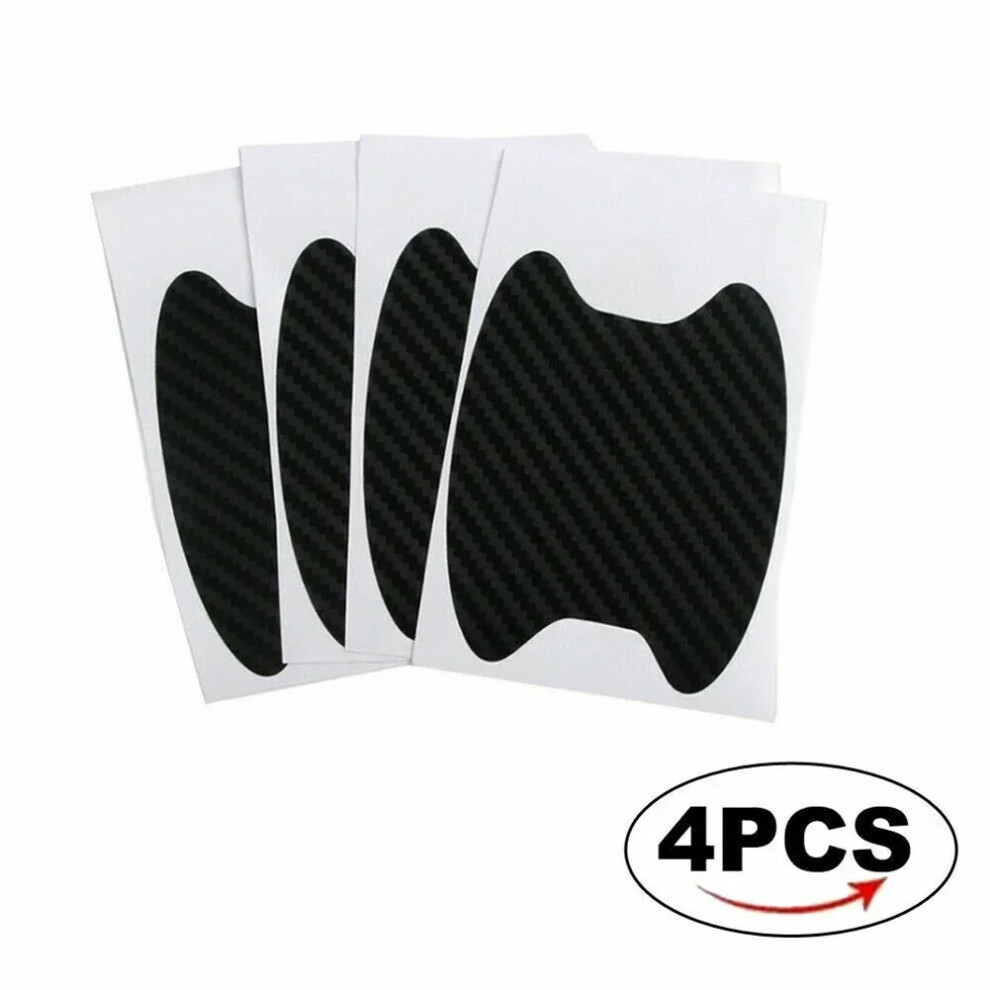 4Pcs Car Door Sticker Carbon Fiber Auto Handle Scratches Resistant Cover Protection Film Exterior Styling For 6935161427158