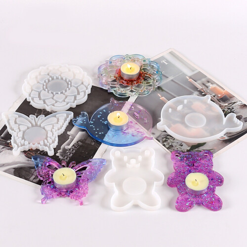Silikon-Schmucktablett, Epoxidharz-Gussform,- Lotus 2