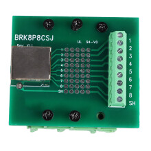 Scheda di breakout RJ45, connettore angolare, convertitore di porta di rete, scheda terminale BRK8P8CSJ