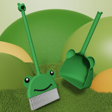 Kids Cartoon Animal Broom and Dustpan Set — Cute Household Cleaning Toy