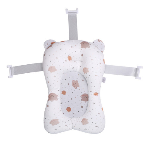 Baby Bath Cushion Floating Slip-Resistant Adjustable Breathable Net White 1