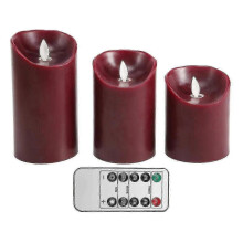 Velas sin llama, velas parpadeantes sin llama, velas decorativas sin llama, velas LED rojas móviles