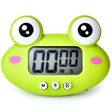 Digitaler Tier-Timer für Schüler, magnetisch, 100 Minuten Countdown-Timer mit Batterie, für Küche, Waldgrüner Frosch