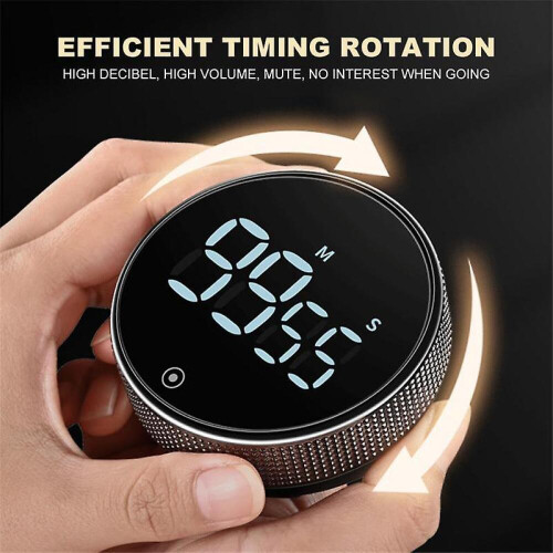 LED-Digital-Küchentimer, Stoppuhr, magnetische elektronische Koch-Countdown-Uhr