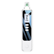 Koolmonoxidemelders met lcd-display en 2 AAA-batterijen (wit)