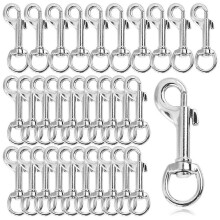 30 Stück robuste drehbare Karabinerhaken, 2,75" Hundeleinenclips aus Zinklegierung, für Schlüsselanhänger, Haustierleinen &amp;