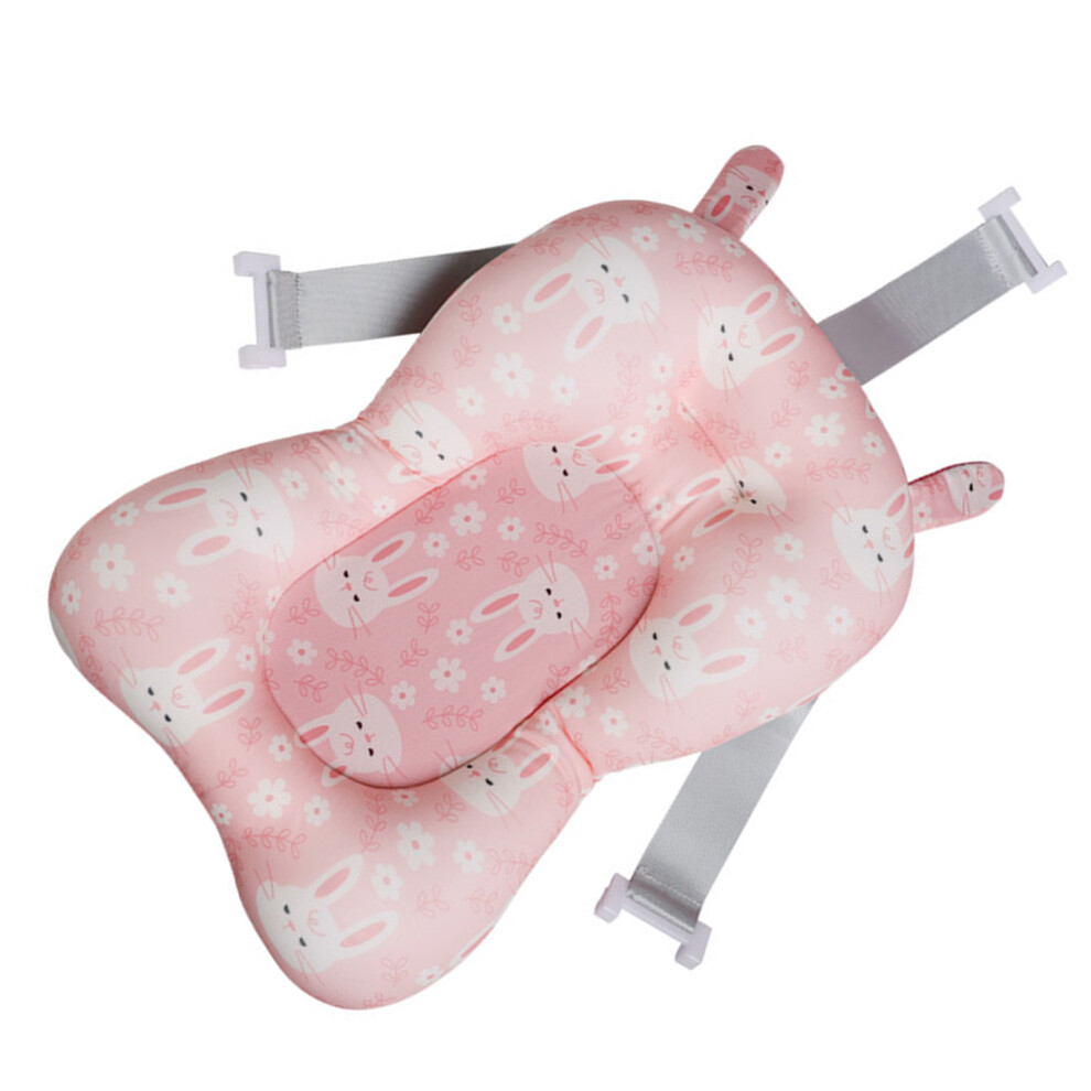 Baby Floating Bath Cushion, Adjustable Breathable Infant Pillow Pink