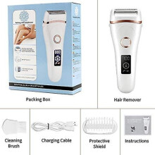 Elektrisk barbermaskin for kvinner, våt og tørr, oppladbar barbermaskin for damer, elektrisk barbermaskin