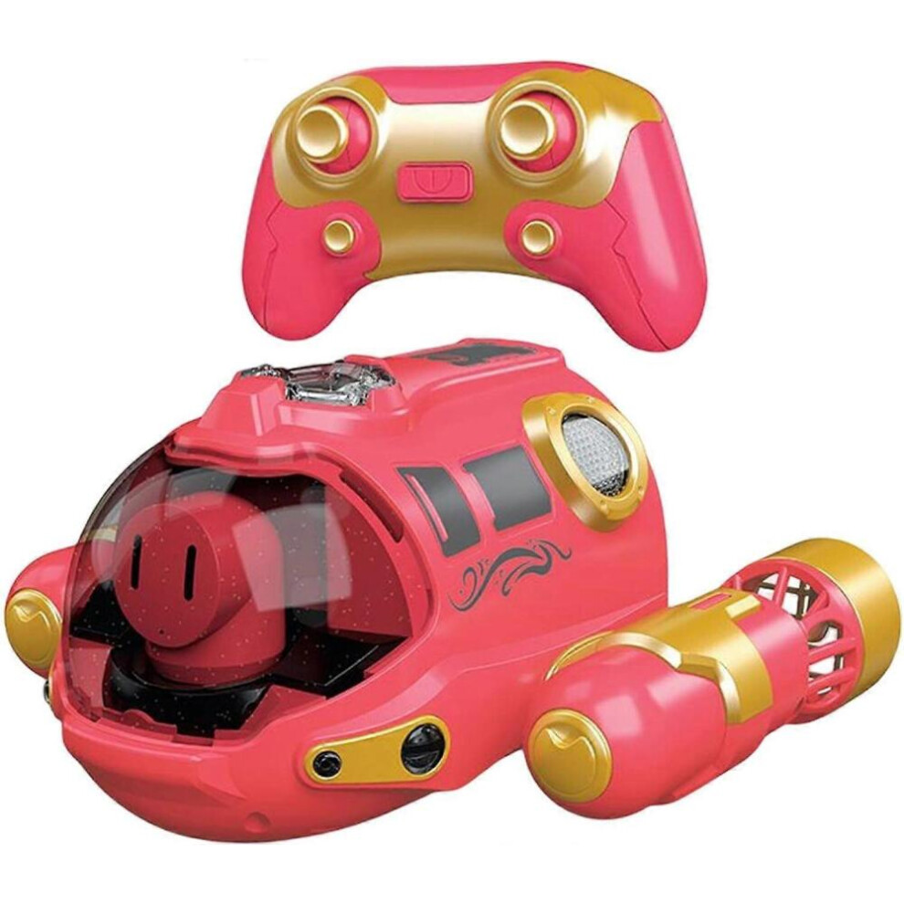 Ferngesteuertes Bootsspielzeug, ferngesteuertes Motorboot, Spray-U-Boot, Doppelhelix, kabelloses Mini-Elektro-U-Boot für Kinder, ferngesteue