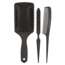 Haarkamm-Set – 3-teilig: Stielkamm, Paddelkamm und Haarbürste zum einfachen Entwirren und Stylen
