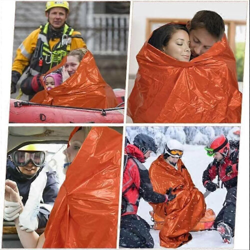 2 Pack Sleeping Bag for Outdoor Camping with Emergency Insulation Thermal 2