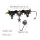Conjunto de anel e pulseira de Halloween com flor de resina (3 peças) 4