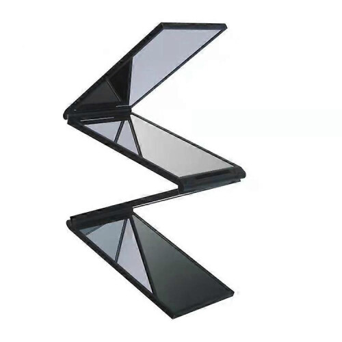 Miroir de maquillage portable panoramique pliable à quatre faces et multi-angles 1