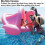 Φουσκωτό δαχτυλίδι κολύμβησης Flamingo για μωρά, βοήθημα κολύμβησης για μωρά 3