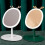 Miroir de maquillage LED Antler avec éclairage d'appoint, petit miroir portable de bureau 2