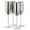 Champagneglas i rustfrit stål Champagne- og Prosecco-glas - Sølv 1