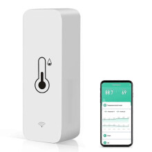 4-pakning WiFi temperatur- og fuktighetssensor for innendørs hjem, kjæledyrstell, drivhusovervåking, smart trådløs enhet 26 sekund