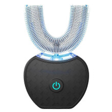 Periuță de dinți electrică cu ultrasunete, periuță de dinți automată în formă de U, gură completă, curățare a dinților la 360