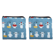 Zipper Nursing Pad Holder, High-quality Material Durable Stain-proof Wearable Organizer, Portable Menstrual Pad Bag for Women, 2 Pack