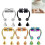 5 Stück gefälschter Septum-Piercing, magnetischer 6
