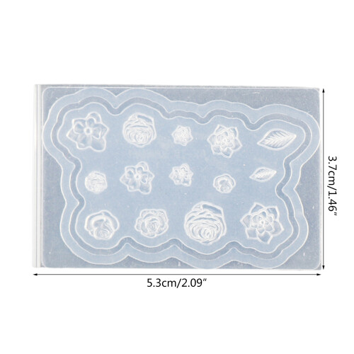 Silikon-Nagelschnitzform 3D für Schmetterlings-Herz-Bögen,-2 2 1