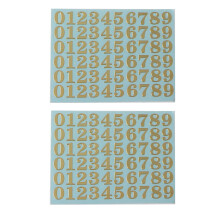 Gips-Kerze, Aromatherapie, 26 Buchstaben-Aufkleber, Zahlen,-C