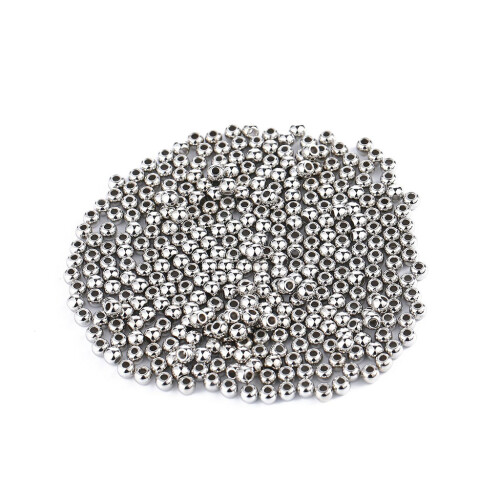 Assortiment de 4200 pièces de perles d'espacement, boule ronde, 1