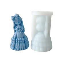 Cute Girl Silicone Molds DIY Aroma-Gypsum Plaster Candle-244