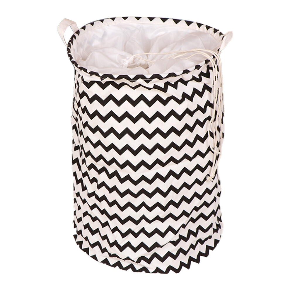 Linen Cotton Collapsible Toy Bin, Multi-functional Shelf Baskets with Durable Leather Handle, Freestanding Waterproof Organizer for Nursery Hamper, Ki