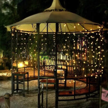 Solar Lanterns, High Power Conversion Rate Outdoor Crystal Globe Solar String Lights, Solar Powered 50 LED 5M Fairy Lights for Garden Balcony Pergola