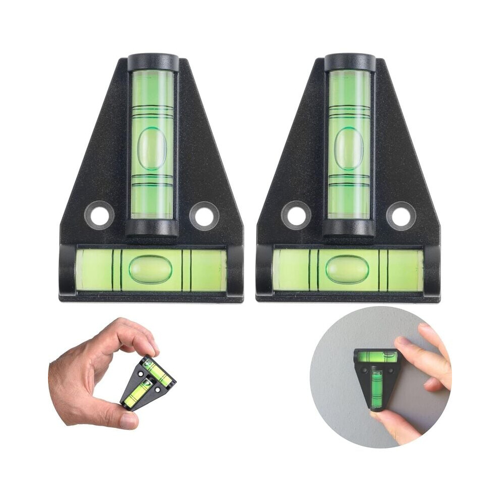 Multipurpose 2 Way Spirit Level, T-Shaped Magnetic Rv Levelers For Accurate Cross Check Bubble Alignment 9128293052337