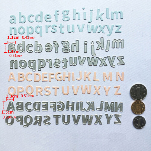 Modèle de découpe de lettres et de chiffres en cuir, pour-B 1