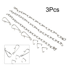 Zubehör Kette 25 1,5 cm 3 PCS Griff-Ketten-Hebeketten-Kettenteile Edelstahl-Toilettenklappe Praktisch