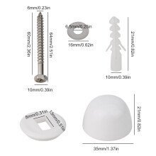 Toilet Pan Bidet Fixing Kit Toilet Pan Bidet Fixing Kit BathroomAccessories Bushes Toilet Foot Mounting Replacement