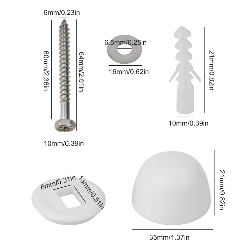 Toilet Pan Bidet Fixing Kit Toilet Pan Bidet Fixing Kit Bathroomaccessories Bushes Toilet Foot Mounting Replacement 6935161434101