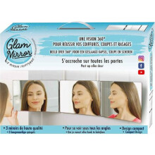 Grooming Revolution: Superior Portability 360 Mirror, Durable Design For Effortless Self-Hair Cutting & Styling (Black)