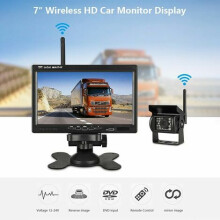 Monitor de pulgadas con entrada de video de doble canal, sistema de cámara de reversa de fácil instalación para camión, RV, remolque,