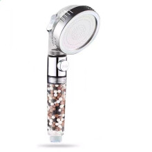 Filtered Shower Head for Soft Spa Shower, Mineral Stone Beads for Skin Care, Three Spray Modes for Personalized Comfort