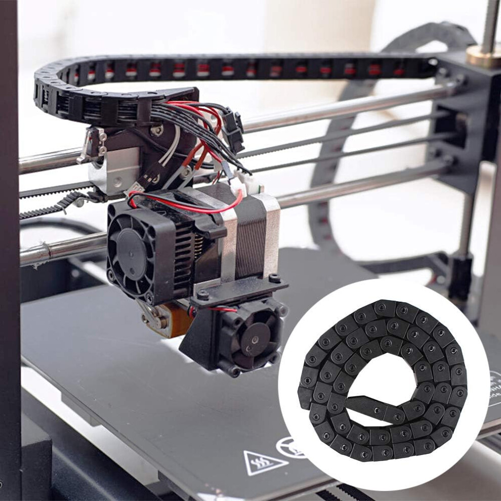 Cable Drag Chain For Cnc Machines, Plastic Semi Enclosed Type Machine Tool Cable Carrier Nested For 3D Printers, Robots, Overweight Transport 9169997090195