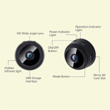 Home Security Camera, Exquisite and Compact 1080P HD Resolution Wireless WiFi Connectivity for Remote Viewing, Real-time Monitoring with Magnetic