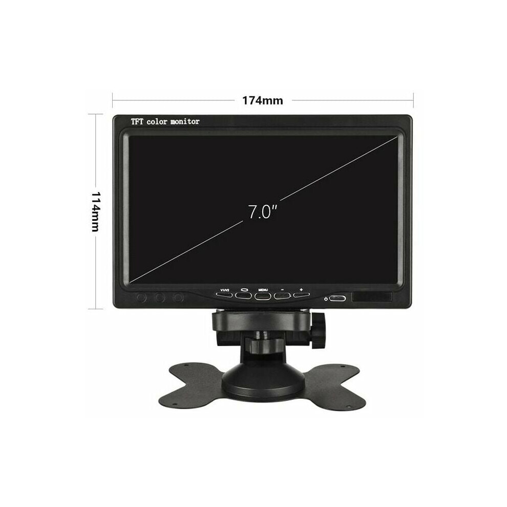 Inch High Resolution Tft Color Lcd Rear View Camera Monitor With Adjustable Screen Rotation And Two Av Inputs For Your Vehicle 9169997089649