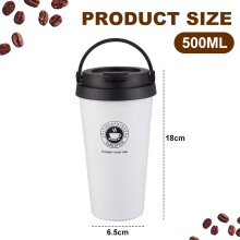 Versatile Travel Companion, Insulated Coffee Travel Mug, Stainless Steel Coffee Cup for On-the-Go Refreshment, Leak Proof Lid Ensures No Spills,