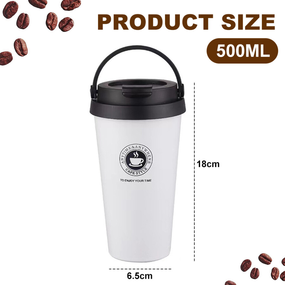 Versatile Travel Companion, Insulated Coffee Travel Mug, Stainless Steel Coffee Cup for On-the-Go Refreshment, Leak Proof Lid Ensures No Spills,